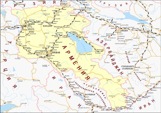железная дорога Армении